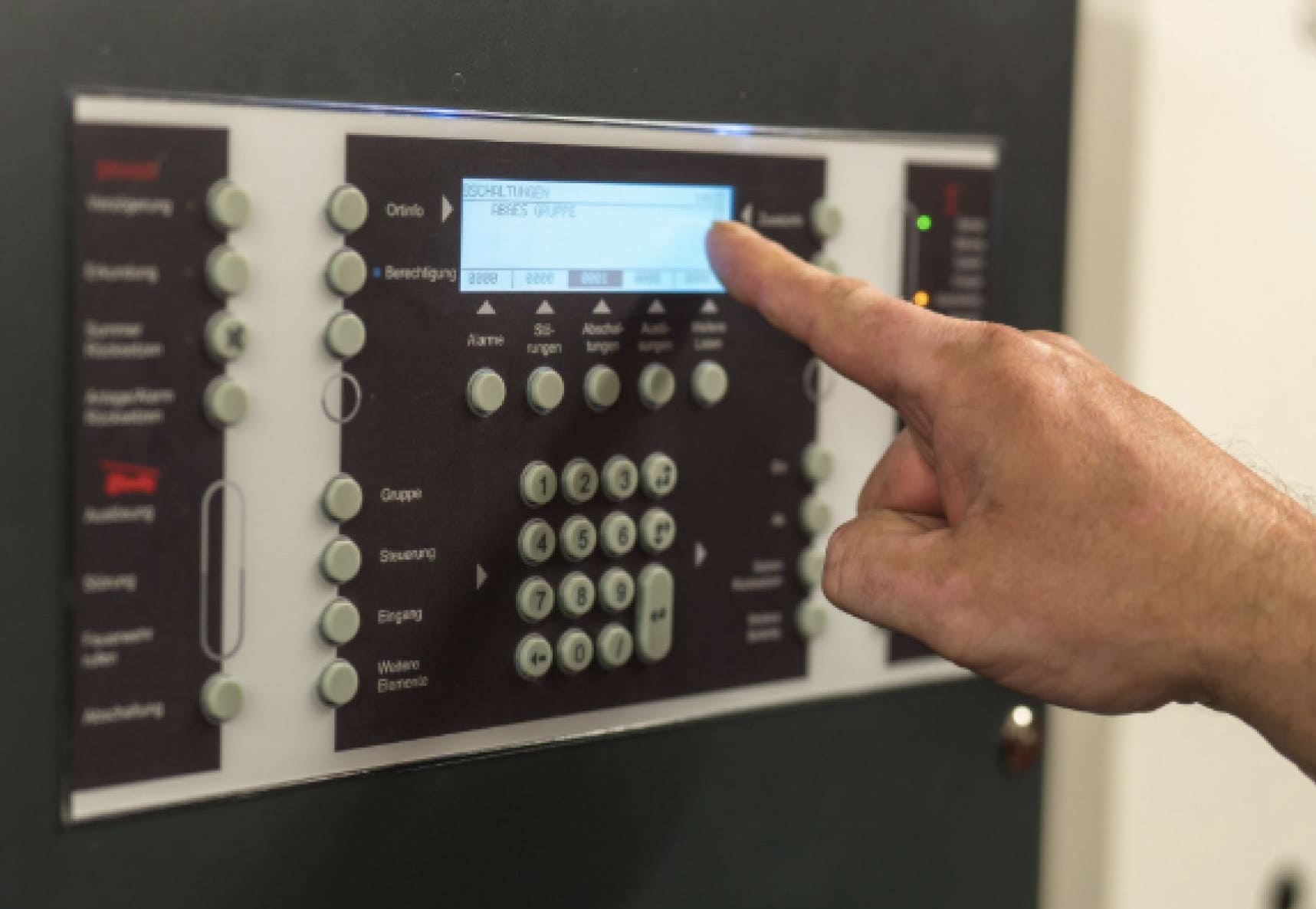 Übersicht der Brandmeldeanlage (BMZ)