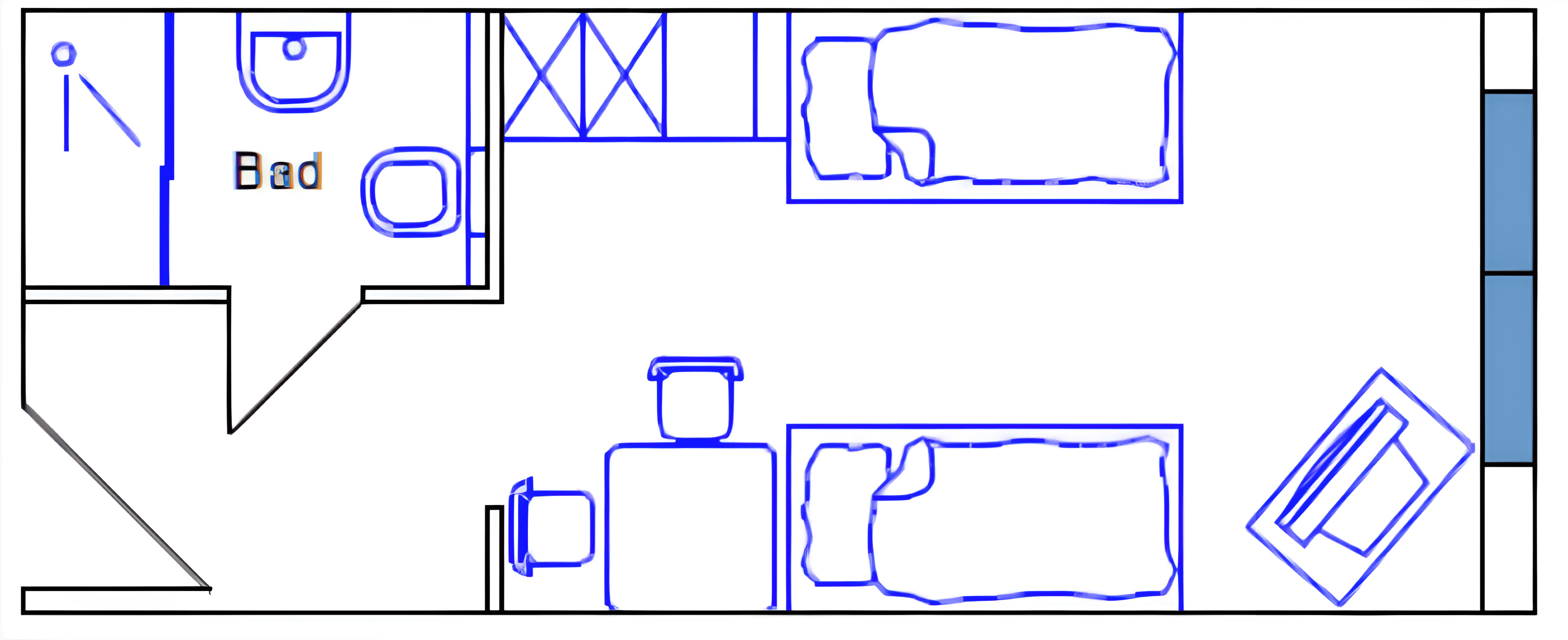 Twin-Zimmer Layout